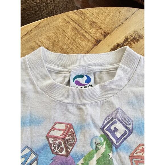 Vintage 90s Grateful Dead Tie Dye Dancing Bears Single Stitch T-Shirt XL USA - Picture 10 of 13